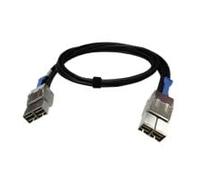 QNAP CAB-PCIE10M-8644-8X Cable de Serie SCSI (SAS) 1 m Negro
