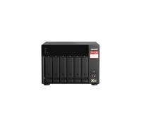 QNAP NAS de 6 bahías AMD Ryzen V1000, Negro, Metal, Montaje en Rack, Servidor