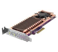 QNAP QM2-2P-344A Dual M.2 PCIe SSD Tarjeta de expansión, PCIe Gen3 x4, soporta Dos SSD M.2 2280/22110, Soporte de Perfil bajo, Windows 10, Linux