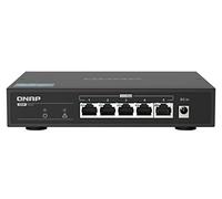 QNAP Qsw-1105-5T, 5 Port 2.5Gbps Auto Negotiation (2.5G/1G/100M), Unmanaged Switch