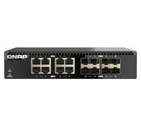 QNAP QSW-3216R-8S8T network switch Unmanaged 10Gb Ethernet (100/1000/2500/5000/1000), Black, 16-port