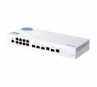 QNAP QSW-M408-2C Switch Gestionado 8 Puertos Gigabit + 2 Combinados 10GbE SFP+/RJ45 + 2X 10GbE SFP+