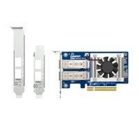 QNAP QXG-25G2SF-E810 Dual-port SFP28 25GbE network expansion card; low-profile form factor; PCIe Gen4 x8