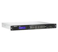 QNAP QGD-1600-4G Managed Gigabit Ethernet (10/100/1000), Intel Celeron J4115, 4GB RAM DDR4, Power over Ethernet (PoE), 1U, Black, Grey