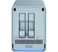 QNAP Systems QmiroPlus-201W WiFi Mesh Router [Tri-Band, hasta para 2.134 Mbit/s, 4X Gigabit Ethernet, 2X USB 3.0, 2X 2,5" SATA HDD/SSD Schacht]
