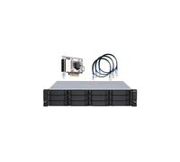 QNAP TL-R1200S-RP Expansion Unit RM: Caja de almacenamiento JBOD SATA 6GB/s de alto rendimiento para montaje en rack 2U, 12 bahías, Metal, Purple, Compatible con Servidor