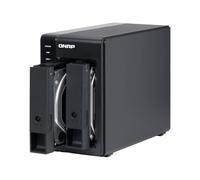 QNAP TR-002 caja para disco duro externo Carcasa de disco duro/SSD Negro 2.5/3.5"