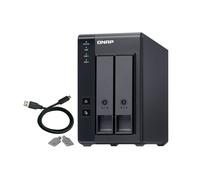 QNAP TR-002 caja para disco duro externo Carcasa de disco duro/SSD Negro 2.5/3.5"