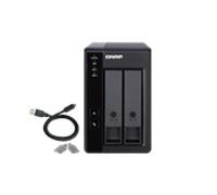 QNAP TR-002 caja para disco duro externo Carcasa de disco duro/SSD Negro 2.5/3.5"