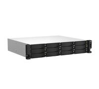 Qnap ts-1264u-rp nas bastidor (2u) ethernet aluminio, negro