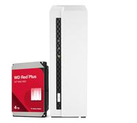 QNAP TS-133 4TB WD Red Plus NAS paquete NAS incl. 1x disco duro SATA de 3,5 pulgadas WD Red Plus de 4 TB