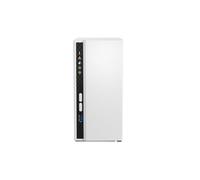 Qnap TS-233 ARM 4-Core Cortex-A55 - Procesador de 2,0 GHz, 2 GB integrado (no ampliable), paquete de 16 TB con 2 discos duros de 8 TB
