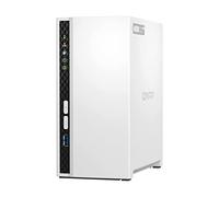 QNAP TS-233-US NAS de escritorio asequible de 2 bahías con procesador ARM Cortex-A55 de cuatro núcleos y 2 GB de RAM DDR4 (sin disco)