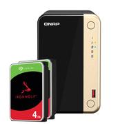QNAP TS-264-8G 8TB Seagate IronWolf NAS bundle NAS incl. 2 discos duros SATA de 3,5 pulgadas Seagate IronWolf de 4 TB