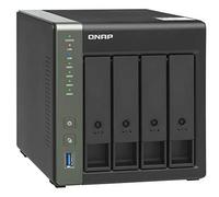 QNAP TS-431X3-4G WD60EFAX - Servidor NAS (4 bahías, 24 TB, 4 bahías rojas de 6 TB)