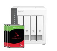 QNAP TS-433-4G NAS de 4 bahías [0/4 HDD/SSD, 1x 2,5GbE + 1x GbE LAN, 4GB RAM]