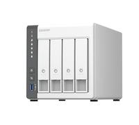 Qnap TS-433 - NAS de 4 bahías (ARM 4-Core Cortex-A55 2,0 GHz, 2,5 GbE) 16 TB con 4 discos duros WD Red Plus de 4 TB