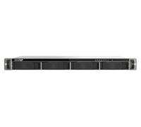 QNAP TS-433eU-US NAS Compacto de 1U de 2.5GbE de Poca Profundidad en Montaje en Rack, Almacenamiento periférico asequible con aceleración NPU (sin Disco)
