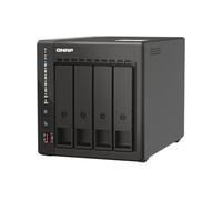 QNAP TS-453E-8G-US NAS de Escritorio de Alto Rendimiento de 4 bahías con procesador Intel Celeron de Cuatro núcleos, RAM DDR4 de 8 GB y conectividad de Red Dual de 2.5 GbE (2.5G/1G/100M) (sin Disco)