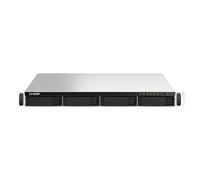 QNAP TS-464U-RP NAS Bastidor (1U) Intel Celeron N5095 8GB DDR4 0TB QNAP Turbo System Aluminio/Negro