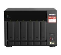 QNAP TS-673A NAS Torre Ryzen Embedded V1500B 8 GB DDR4 0 TB QNAP Turbo System Negro