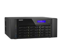 NAS torre QNAP 128GB 12 bahías U.2 NVMe PCIe Gen4/SATA 2x25GbE EPYC 7302P TS-h1290FX avanzado