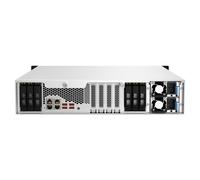 QNAP - TS-h1887XU-RP NAS Bastidor (2U) Intel Xeon E E-2334 16 GB DDR4 0 TB QuTS hero Negro, Blanco