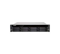 QNAP TVS-872XU-RP Ethernet Bastidor (2U) Negro NAS - Unidad Raid (Unidad de Disco Duro, SSD, Serial ATA III, 2.5,3.5", 3,6 GHz, Intel Core i3, i3-8100)