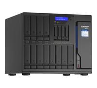 QNAP TVS-h1688X-W1250-32G NAS de 16 bahías - CPU Intel Xeon W-1250, 32GB DDR4 ECC RAM, 16 bahías (30.5 x 8.9 cm y 4 x 2.5), 2 x M.2 22110/2280 NVMe, 2 x 10GbE, 4 x 2,5 GbE