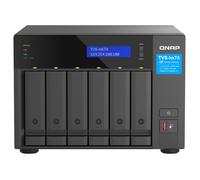 QNAP TVS-h674T-i5-32G NAS de 6 Bahías, Torre, Intel Core i5-12400 (6 núcleos/12 hilos, hasta 4.4 GHz), 32 GB DDR4, ZFS, RAID, 10GbE, 3 ventiladores, QTS