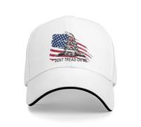 QNBUFOY Gorras de sándwich Gadsden Flag Don't Tread On Me Unisex, Vintage, Gorras de béisbol Gorra de sándwich Gorra Ajustable Snapback Cap