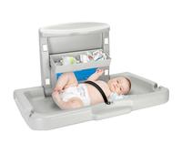 Qnemaei Cambiador comercial para bebé, soporte de pared para pañales, estación de cambio plegable para bebés/pañales adopta materiales seguros de polietileno de alta densidad para bebé, mesa de