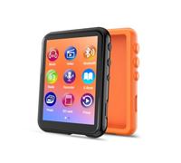 QNGEE - Reproductor MP3 de 64 GB con Bluetooth 5.3, pantalla táctil completa de 2.4 pulgadas, MP3 para niños, radio FM, grabadora de voz, sonido HiFi, libro electrónico, auriculares incluidos, color