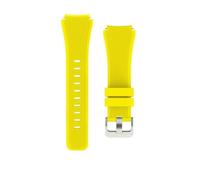 QNGMKBKTDZ Banda De 20 Mm 22 Mm For Samsung Fit For Galaxy Watch 3 4 5 46 Mm 42 Mm Gear S3 / Sport Frontier Active 2 Pulsera De Silicona For Huawei GT 2/2e Correa(Yellow 2,20mm)
