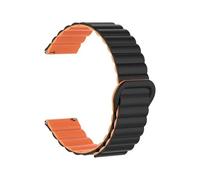 QNGMKBKTDZ Banda de bucle magnético de 20 mm 22 mm apta for Amazfit GTS4/2/3/3pro/GTS2 Apto for Mini/GTR 4 42 mm/47 mm/GTR2/2e/stratos Pulsera de cinturón apta for correa Amazfit Bip(22.Black Orange,2