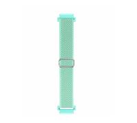 QNGMKBKTDZ Bucle Elástico Universal De 18/20/22mm Apto For Garmin Vivoactive 4s/4/3 Patrón De Onda Correa Elástica De Nailon Apto For Forerunner 945/645/Fenix 7(W mint green,22mm)