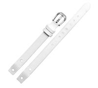 QNGMKBKTDZ Compatible Con Correas De Reloj Fossil ES3745 ES3861 ES4026 ES3862 ES4340 For Mujer, Pulsera Pequeña De 8mm(White,8mm-Golden Buckle)