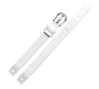 QNGMKBKTDZ Compatible Con Correas De Reloj Fossil ES3745 ES3861 ES4026 ES3862 ES4340 For Mujer, Pulsera Pequeña De 8mm(White,8mm-Silvery Buckle)