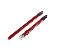 QNGMKBKTDZ Compatible Con Correas De Reloj Fossil ES3745 ES3861 ES4026 ES3862 ES4340 For Mujer, Pulsera Pequeña De 8mm(Red,8mm-Silvery Buckle)