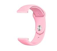 QNGMKBKTDZ Correa de 18 mm, 20 mm, 22 mm for Samsung Fit for Galaxy Watch 6/5/pro/4 Pulsera de silicona clásica for Huawei Watch GT 4-2-2e-3-3 Pro 41 mm 46 mm Band(Pink-15,20mm watch band)