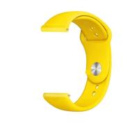 QNGMKBKTDZ Correa de 18 mm, 20 mm, 22 mm for Samsung Fit for Galaxy Watch 6/5/pro/4 Pulsera de silicona clásica for Huawei Watch GT 4-2-2e-3-3 Pro 41 mm 46 mm Band(Yellow-17,18mm watch band)