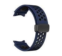 QNGMKBKTDZ Correa de 20 mm for Samsung Fit for Galaxy Watch 6/5/4 44 mm 40 mm Classic 47 mm 43 mm Pulsera de cinturón sin espacios Fit for Correa Fit for Galaxy Watch 5 Pro Correa de 45 mm(Midnight bl