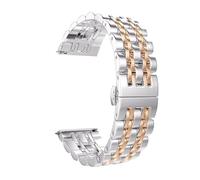 QNGMKBKTDZ Correa De 22 Mm Y 20 Mm For Samsung Fit For Galaxy Watch 3 4 5 45 Mm For Gear S3 46 Mm 42 Mm Active2 40 44 Mm Correa For Amazift BIP 2 GTR(Silver Rose Silver,20mm)