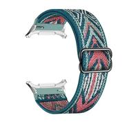 QNGMKBKTDZ Correa de nailon elástica for Samsung Fit for Galaxy Watch 7 Ultra Band 47 mm Accesorios Pulsera deportiva Fit for Correa Fit for Galaxy Watch Ultra Band 47 mm(01-Green-Arrow)