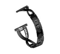 QNGMKBKTDZ Correa de reloj de 20mm apta for Samsung compatible con Galaxy Watch 3 41mm 45mm apta for Active 2 40mm 44mm pulsera de correa de acero inoxidable(Black,Watch6 classic 47mm)