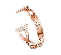 QNGMKBKTDZ Correa de reloj de 20mm apta for Samsung compatible con Galaxy Watch 3 41mm 45mm apta for Active 2 40mm 44mm pulsera de correa de acero inoxidable(RoseGold,Galaxy Watch 7 40mm)