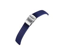 QNGMKBKTDZ Correa de reloj de liberación rápida de 18mm, 20mm, 22mm y 24mm, pulsera de silicona, correa de goma suave, accesorios for reloj(Dark Blue,22mm)