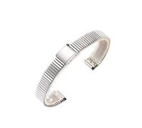 QNGMKBKTDZ Correa de reloj de metal 10 mm 12 mm 14 mm 16 mm Correa de reloj for mujer(Silver,14mm)