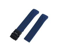 QNGMKBKTDZ Correa de reloj de silicona de 20 mm 21 mm for Tissot Fit for T-Touch T013 T81 T091 T33 T047 Correa de extremo curvo Pulsera de goma Naranja Negro Azul Rojo(A21,20mm)