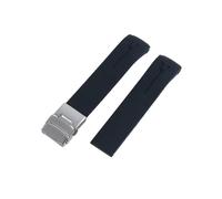 QNGMKBKTDZ Correa de reloj de silicona de 20 mm 21 mm for Tissot Fit for T-Touch T013 T81 T091 T33 T047 Correa de extremo curvo Pulsera de goma Naranja Negro Azul Rojo(A24,20mm)